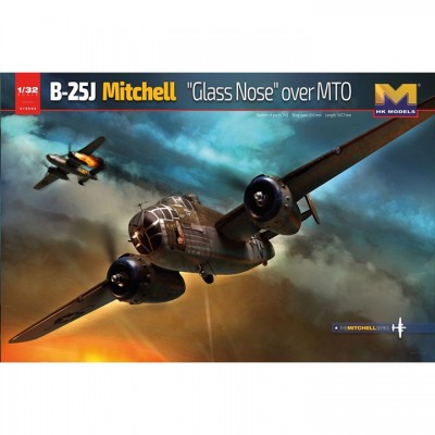 [�˾���ũ] BKE024 [HK Model] BKE024 1/32 B-25J Mitchell Glass Nose over MTo