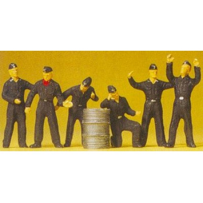 [�˾���ũ] FSP72410 [PREISER] FSP72410 Luftwaffe Ground Crew 1939 ~ 1945 6 Painted Figure(WW II ���ϰ��� ����������)