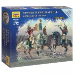 [Zvezda] BZ6818 1/72 French Dragon Command Group - Napoleonic Wars (New Tool- 2015)
