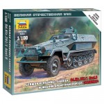 [Zvezda] BZ6127 1/100 Sd.Kfz.251/1 Ausf.B~ Snap Kit (New Tool- 2011)