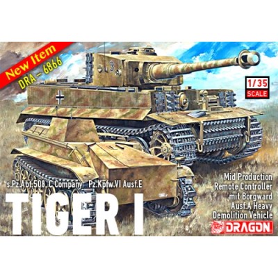 [˾ũ] BD6866 [Dragon] BD6866 1/35 Tiger I Mid mit Borgward IV Ausf.A
