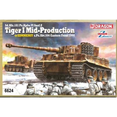 [˾ũ] BD6624 [Dragon] BD6624 1/35 Sd.Kfz.181 Pz.Kpfw.VI Ausf.E Tiger I Mid Production w/Zimmerit s.Pz.Abt.506 Eastern Front 1944