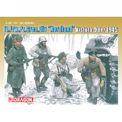 [�˾���ũ] BD6455 [Dragon] BD6455 1/35 11.Frw.Pz.Gren.Div Nordland Vistula-Oder 1945 (4 Figures Set)