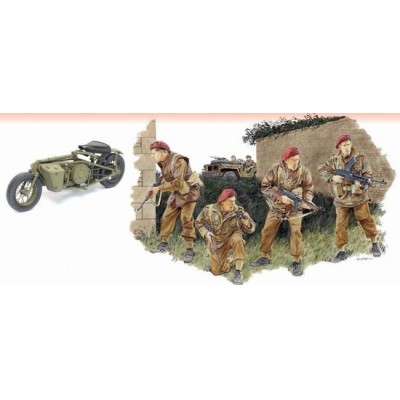 [�˾���ũ] BD6586 [Dragon] BD6586 1/35 2nd SAS Regiment w/Welbike and Drop Tube Container France 1944 (4 Figures Set w/Bike) ~ Premium Edition