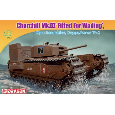 [�˾���ũ] BD7520 [Dragon] BD7520 1/72 Churchill Mk.III Fitted For Wading Operation Jubilee Dieppe France 1942