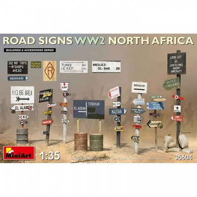 [�˾���ũ] BE35604 [Miniart] BE35604 1/35 Road Signs WW2 North Africa