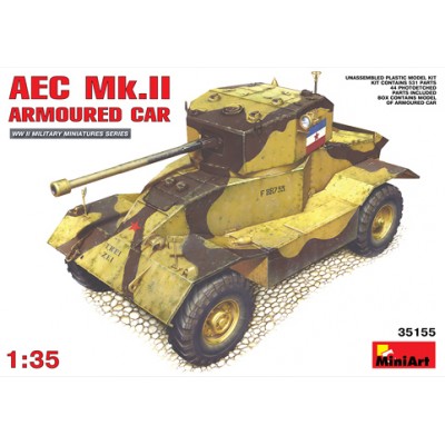 [˾ũ] BE35155 [Miniart] BE35155 1/35 AEC Mk.II Armored Car (New Tool- 2013)
