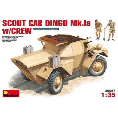 [˾ũ] BE35087 [Miniart] BE35087 1/35 Scout Car Dingo Mk 1A w/crew