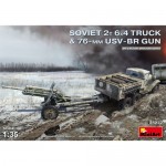 [Miniart] BE35272 1/35 Soviet 2t 6x4 Truck w/ 76mm USV-BR Gun- 2 