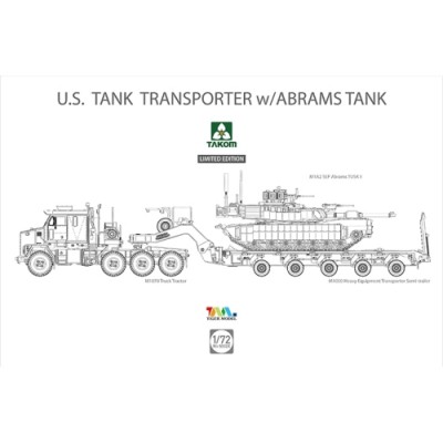 [˾ũ] BT5002X [Takom] BT5002X 1/72 U.S. M1070&M1000 70 Ton Tank Transporter w/ Abrams TANK Limited Edition