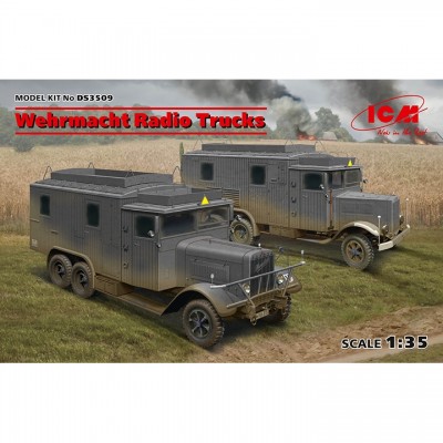 [�˾���ũ] BICMDS3509 [ICM] BICMDS3509 1/35 Wehrmacht Radio Trucks - Henschel 33D1 Kfz.72, Krupp L3H163 Kfz.72