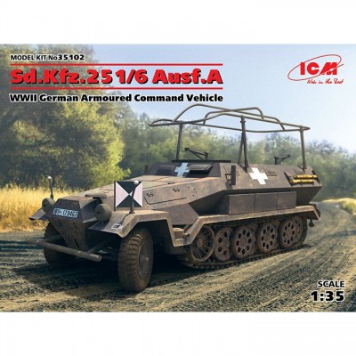 [�˾���ũ] BICM35102 [ICM] BICM35102 1/35 Sd.Kfz.251/6 Ausf.A, WWII German Armoured Command Vehicle