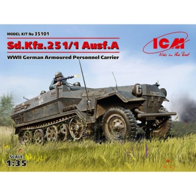 [�˾���ũ] BICM35101 [ICM] BICM35101 1/35 Sd.Kfz.251/1 Ausf.A German Armoured Personnel Carrier