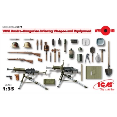 [�˾���ũ] BICM35671 [ICM] BICM35671 1/35 WWI Austro-Hungarian Infantry Weapon and Equipment