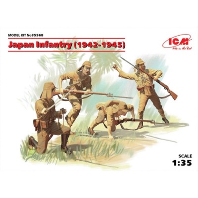 [�˾���ũ] BICM35568 [ICM] BICM35568 1/35 Japan Infantry (1942-1945) (4 figures)