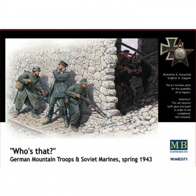 [˾ũ] CM3571 [MasterBox] CM3571 1/35 Whos that,German Mountain Troops and Soviet Marines, Spring 1943-̽  ǹ 