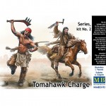 [MasterBox] CM35192 1/35 Tomahawk Attack-Native American Soldiers 2 Figures Horse