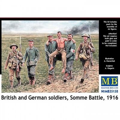 [˾ũ] CM35158 [MasterBox] CM35158 1/35 British,German soldier,Somme battle