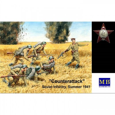[˾ũ] CM3563 [MasterBox] CM3563 1/35 Counterattack,Soviet Infantry,summer 1941