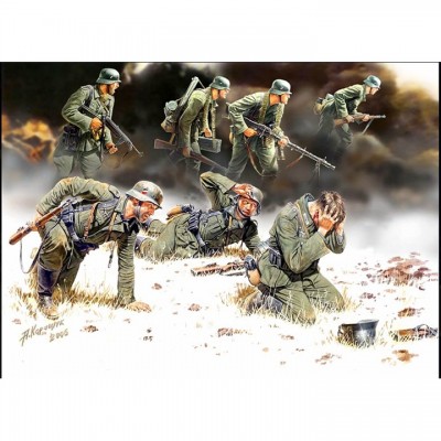 [˾ũ] CM3518 [MasterBox] CM3518 1/35 German Panzergrenadiers, 7 fig