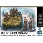 [MasterBox] CM35164 1/35 The 101st Light Company,US Paratroopers & British Tankman, France- 