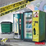 [Meng] CESPS-018 1/35 Vending Machine & Dumpster Set