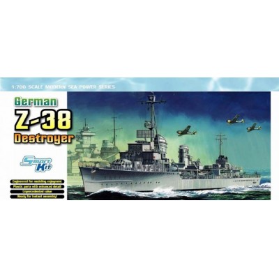 [˾ũ] BD7134 [Dragon] BD7134 1/700 German Z-38 Destroyer - Smart Kit