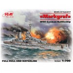 [ICM] BICMS017 1/700 Markgraf (full hull & waterline),WWI German Battleship