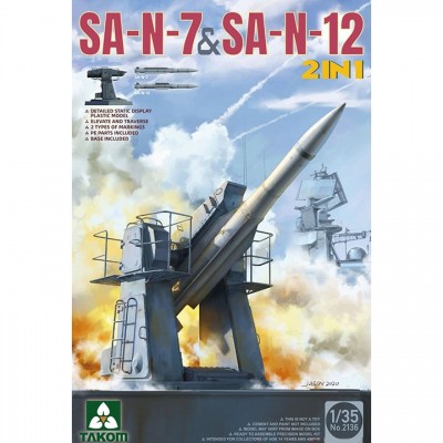 [˾ũ] BT2136 [Takom] BT2136 1/35 SA-N-7 and SA-N-12 Russian Navy Anti Aircraft Missile 2 in 1