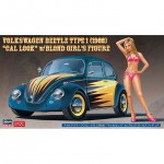 [Hasegawa] BH52245 1/24 SP445 Volkswagen Beetle 1966 Cal Look w/Blond Girls Figure