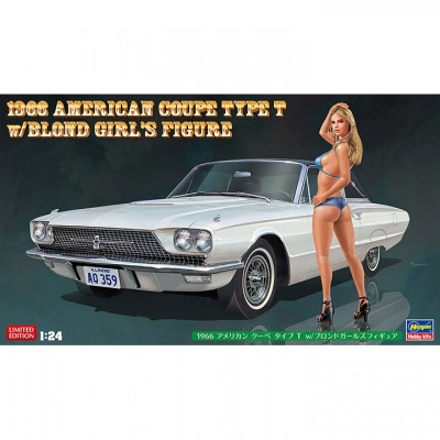 [˾ũ] BH52241 [Hasegawa] BH52241 1/24 1966 American Coupe Type T w/Blond Girls Figure