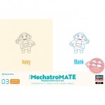 [Hasegawa] BH64781 Tiny Mechatro Mate No.03 Exchange Face Set Ivory & Blank -  41mm,  31mm