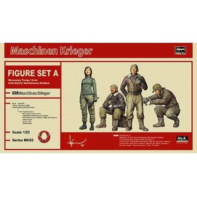 [�˾���ũ] BH64002 [Hasegawa] BH64002 MK02 1/20 Ma.K. FIGURE SET A (Mercenary Troops Arms Cold District Maintenance Soldiers)