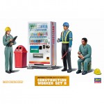[Hasegawa] BH66006 1/35 Construction Worker Set B - Break Figure x 3 and Accessories