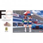[Hasegawa] BH29109 1/24 Paddock Girl Figure-2 kit in box-FC09