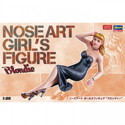 [�˾���ũ] BH52257 [Hasegawa] BH52257 1/20 Nose Art Girls Figure Blondie-1/20������ ���� 1��,1/48 �� 1/72 P-51D ��Į ����