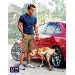 [MasterBox] CM24049 1/24 What he really thinks of your car. Bart and Radley (dog)