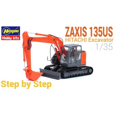 [�˾���ũ] BH66001 [Hasegawa] BH66001 1/35 Hitachi Zaxis 135US Excavator