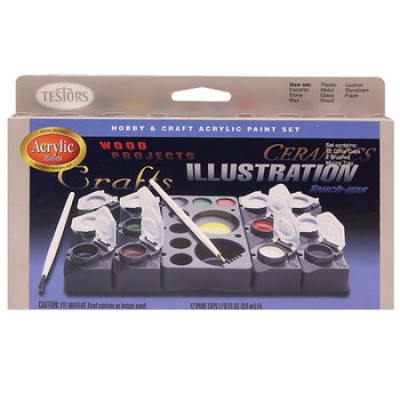 [˾ũ] JE9184 [TESTORS] JE9184 Hobby & Craft Paint Pod Set - 12 Colors(Ʈ   Ʈ)- ũ÷