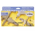 [TESTORS] JE9188  7 Aircraft Acrylic 7 Color Flat Paint Set