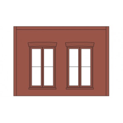 [˾ũ] JW90106 [Woodland scenics] JW90106 1/43 Double Rectangular Window - O Scale (1/43 簢â)