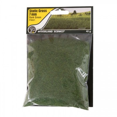 [˾ũ] JWFS621 [Woodland scenics] JWFS621 Static Grass Dark Green 7mm - Ǯ  Ǯ  - 7mm ũ ׸