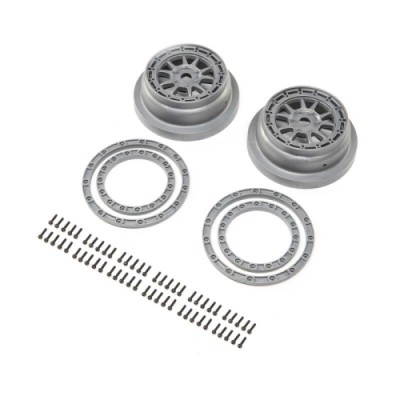 [˾ũ] LOS43029 [TEAM LOSI] Beadlock Wheel and Ring Set (2): SBR 2.0