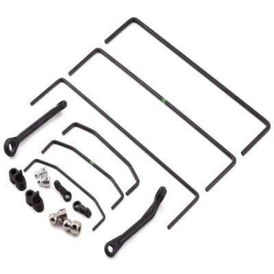 �˾���ũ LOS254068 [TEAM LOSI] Front & Rear Sway Bar Set (3): SBR 2.0
