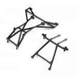 [TEAM LOSI] Top and Upper Cage Bars, Black: LMT