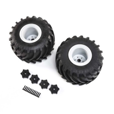 [˾ũ] LOS43034 [TEAM LOSI] Mounted Monster Truck Tires, Left/Right: LMT