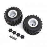 [TEAM LOSI] Mounted Monster Truck Tires, Left/Right: LMT