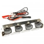 [INTEGY] Realistic Roof Top Sport LED (4) Light Set 107mm Wide for 1/10 Scale Off-Road
