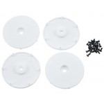 [TLR Racing] Team Losi Racing Wheel Disk w/Screws (4) (White)