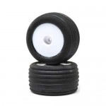 [TEAM LOSI] Directional Tires, FR, Mntd, Wht (2): Mini-T 2.0